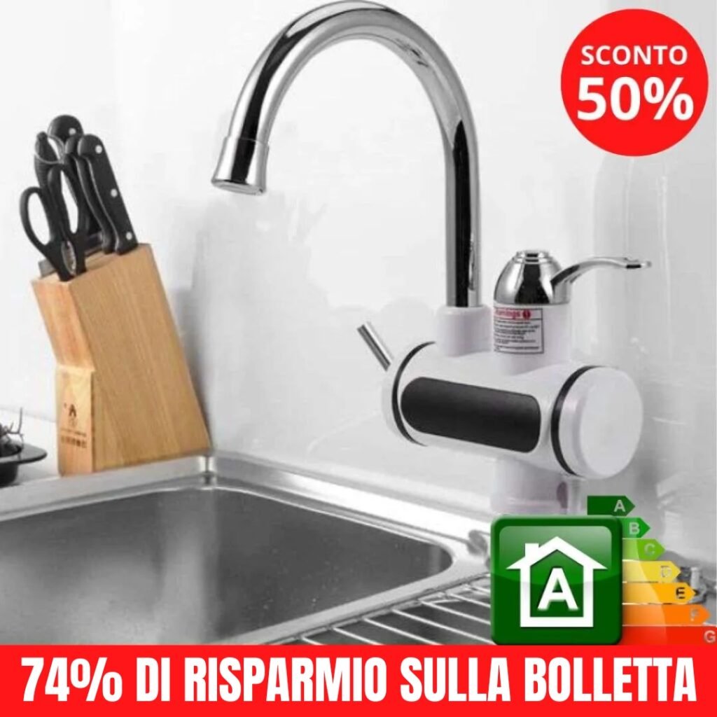 Rubinetto elettrico acqua calda