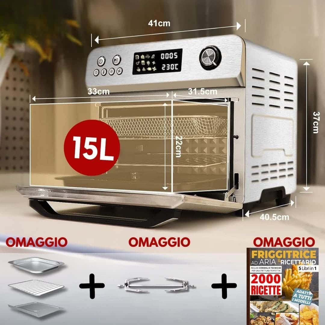 Friggitrice ad aria con capacità extra-large