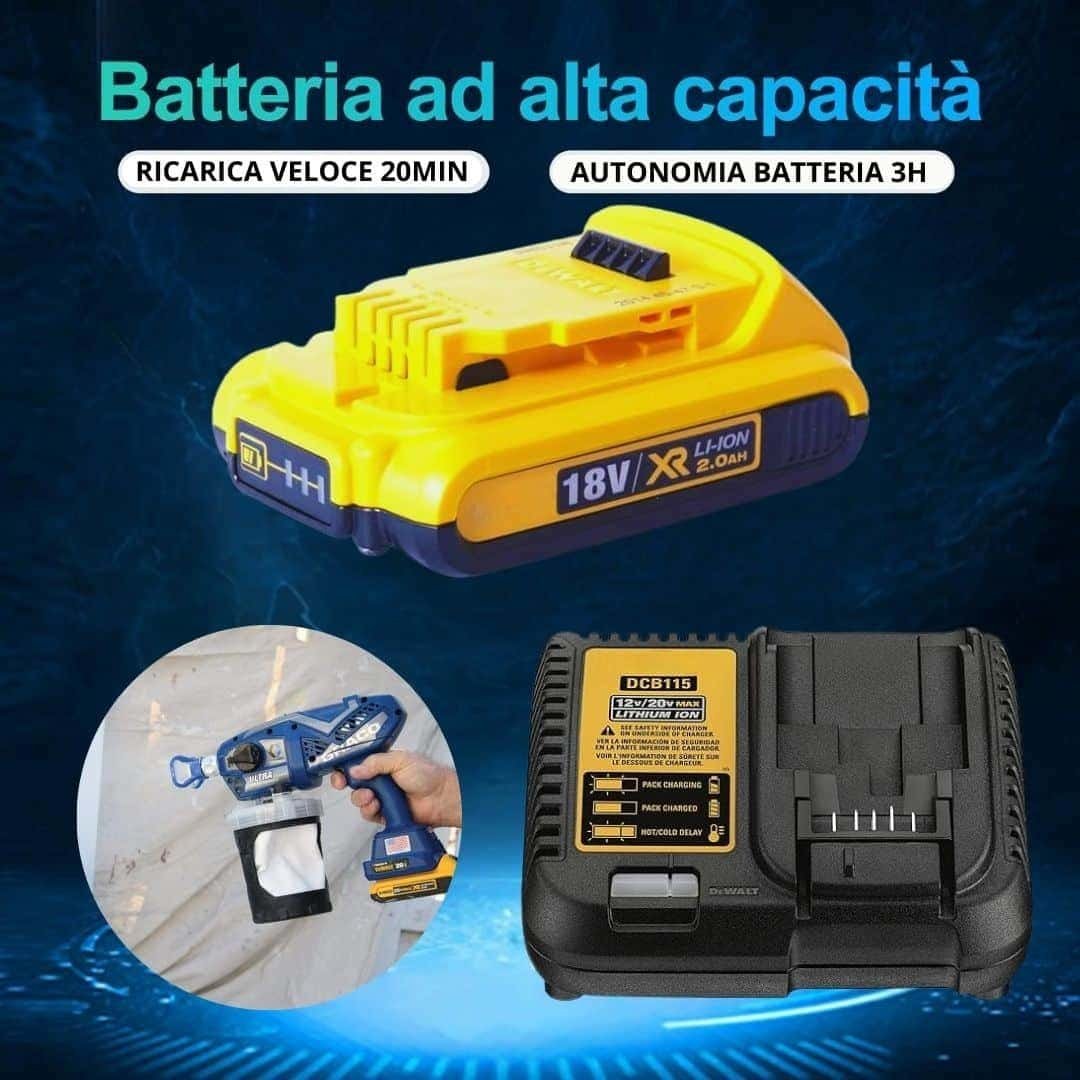 Pistola a spruzzo per vernice elettrica portatile